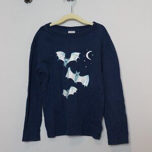 HANNA ANDERSSON Halloween Long Sleeve Bat T-Shirt Size 6-7